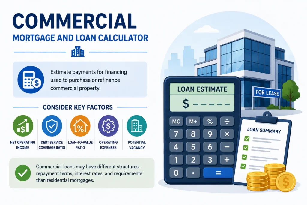 Commercial Mortgage and Loan Calculator​