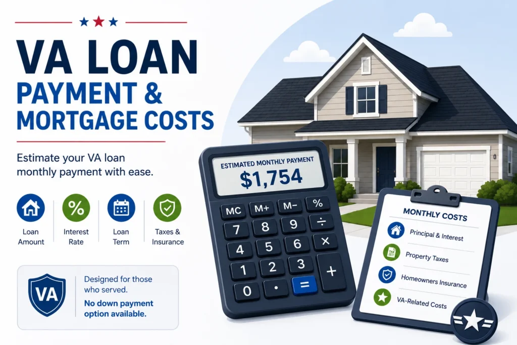 VA Loan Payment and Mortgage Costs