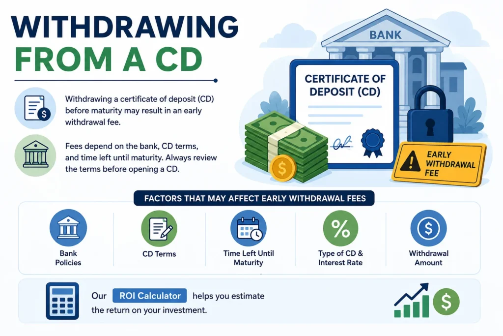Withdrawing from a CD